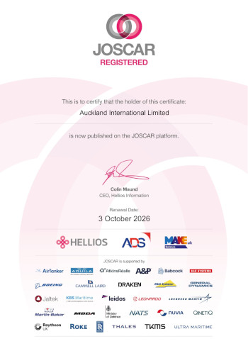 JOSCAR Certificate 2025